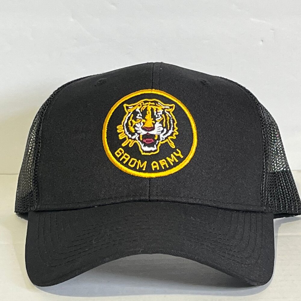 GROM Army Mens Snapback Adjustable Trucker Style Hat Cap NWOT